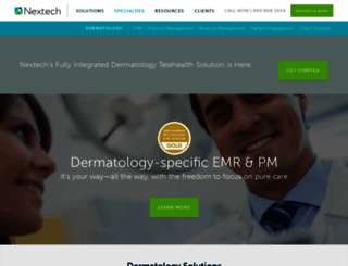 dermatology.nextech.com screenshot