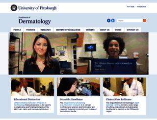 dermatology.pitt.edu screenshot