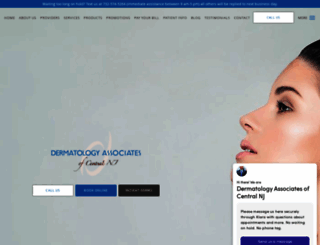 dermatologyassociatesnj.com screenshot