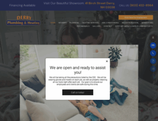 derryplumbingandheating.com screenshot