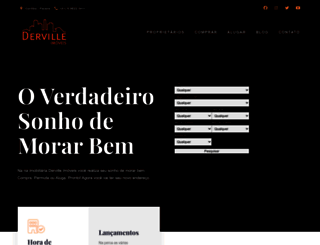 dervilleimoveis.com.br screenshot