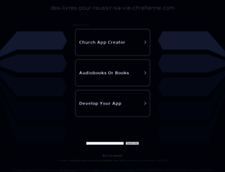 des-livres-pour-reussir-sa-vie-chretienne.com screenshot