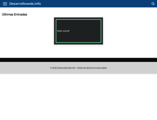 desarrolloweb.info screenshot