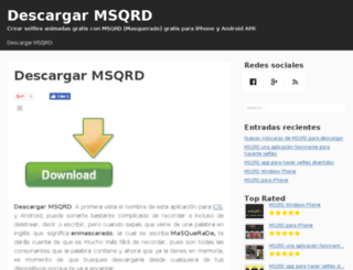 descargar-msqrd.com screenshot