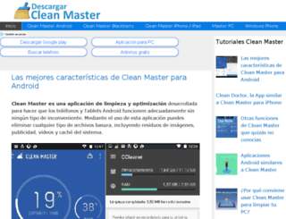 descargarcleanmaster.net screenshot