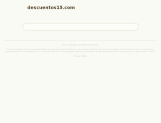 descuentos15.com screenshot