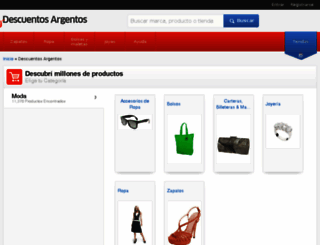 descuentosargentos.com screenshot