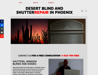 desertblindandshutterrepair.com screenshot