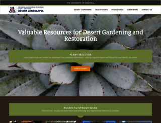 desertlandscaping.arizona.edu screenshot