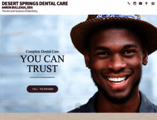 desertspringsdentalcare.com screenshot