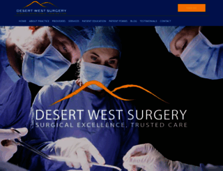 desertwestsurgery.com screenshot