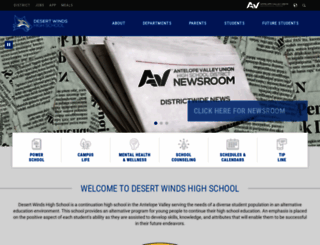 desertwindshs.org screenshot