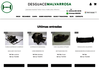 desguacemalvarrosa.com screenshot