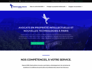 deshoulieres-avocat.com screenshot