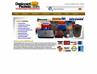 desiccantpackets.com screenshot