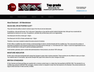 desiccants.co.uk screenshot