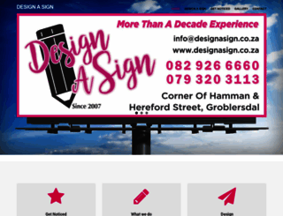 designasign.co.za screenshot