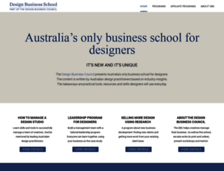 designbusinessschool.com.au screenshot