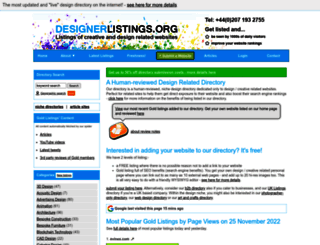 designerlistings.org screenshot