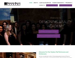 designingbeautyacademy.com screenshot