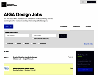 designjobs.aiga.org screenshot