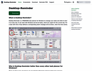 desktop-reminder.com screenshot
