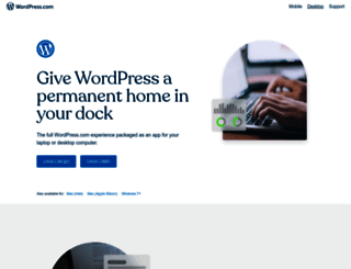 desktop.wordpress.com screenshot