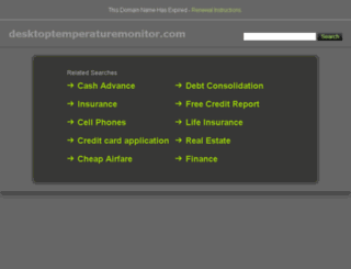 desktoptemperaturemonitor.com screenshot