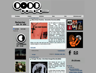 desoreillesdansbabylone.com screenshot