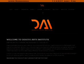 desotoartsinstitute.com screenshot