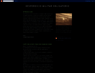 desperdiciomilitarobligatorio.blogspot.cl screenshot