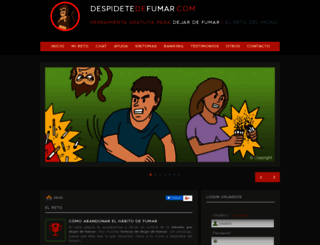 despidetedefumar.com screenshot