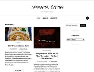 dessertrecipescorner.com screenshot