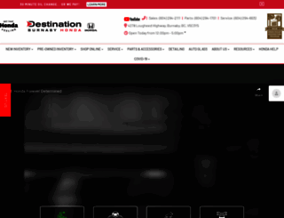 destinationhonda.ca screenshot