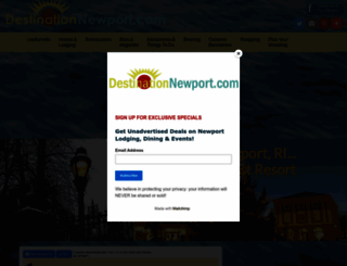 destinationnewport.com screenshot