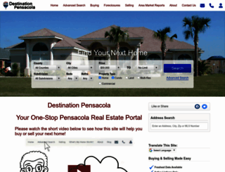 destinationpensacola.com screenshot