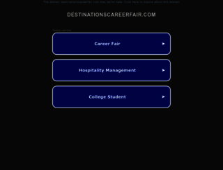 destinationscareerfair.com screenshot