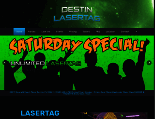 destinlasertag.com screenshot