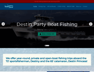 destinpartyboatfishing.com screenshot