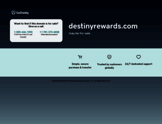 destinyrewards.com screenshot