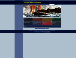 destroyerhistory.org screenshot