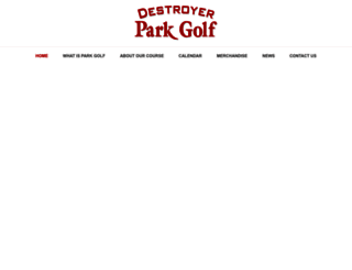 destroyerparkgolf.com screenshot