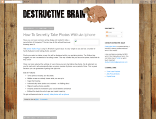 destructivebrain.blogspot.com screenshot