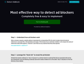 detectadblock.com screenshot
