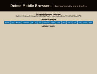 detectmobilebrowsers.com screenshot