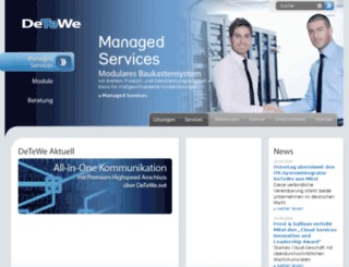 detewe.com screenshot