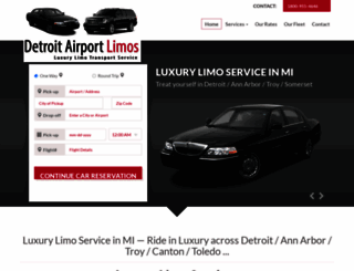 detroitairportlimos.us screenshot