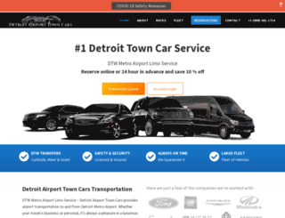 detroitairporttowncars.com screenshot