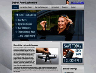 detroitautolocksmiths.com screenshot