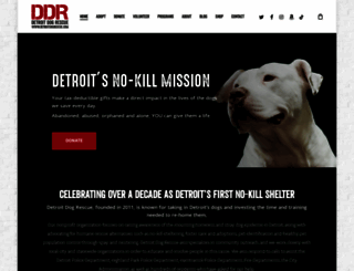 detroitdogrescue.com screenshot